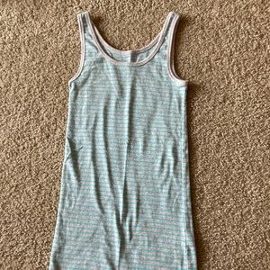 Blue striped tank